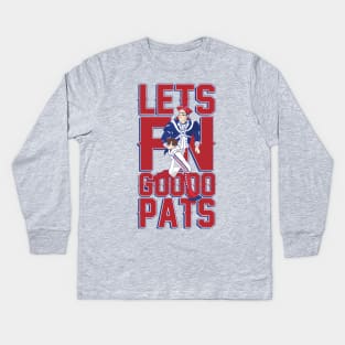 LETS FN GOOOO PATS Kids Long Sleeve T-Shirt